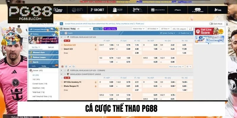 Cá cược thể thao PG88