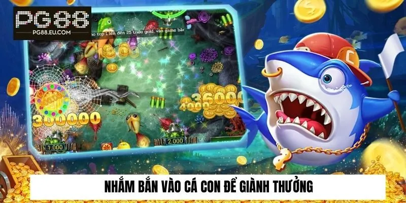 Nhắm bắn vào cá con để giành thưởng